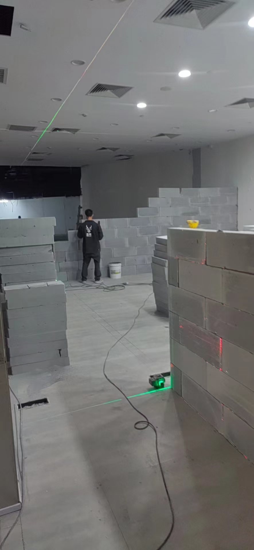 轻质砖隔墙墙体细节